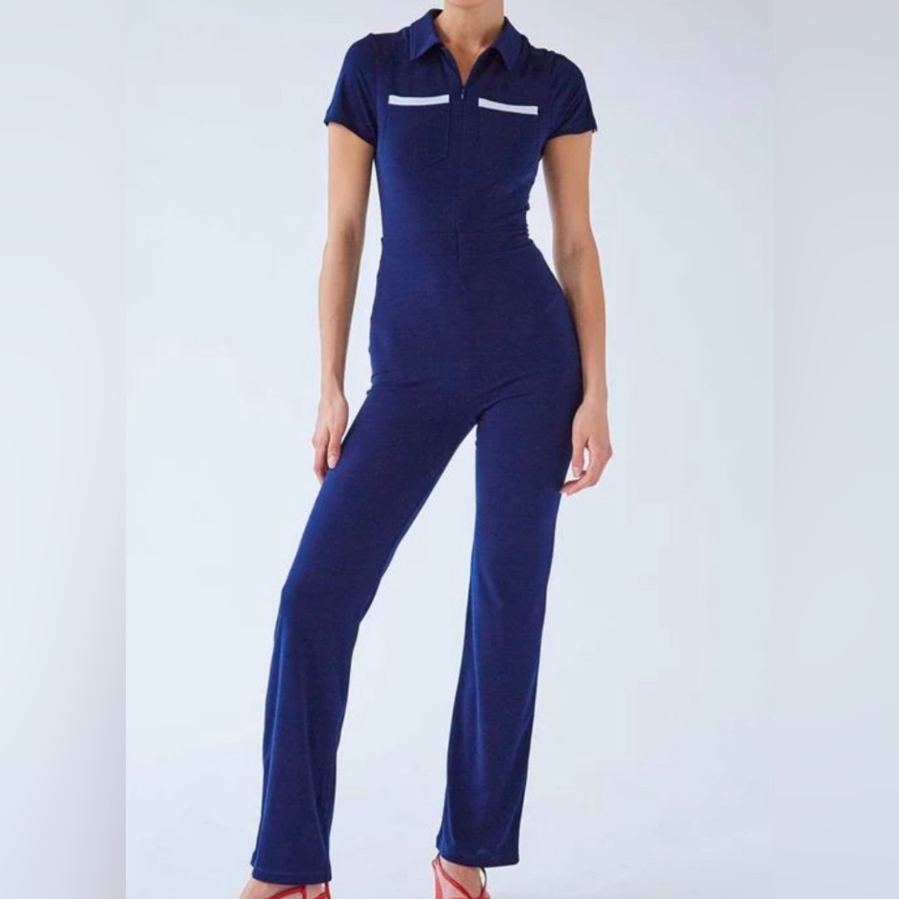 Peachy Den Kernel velvet jumpsuit